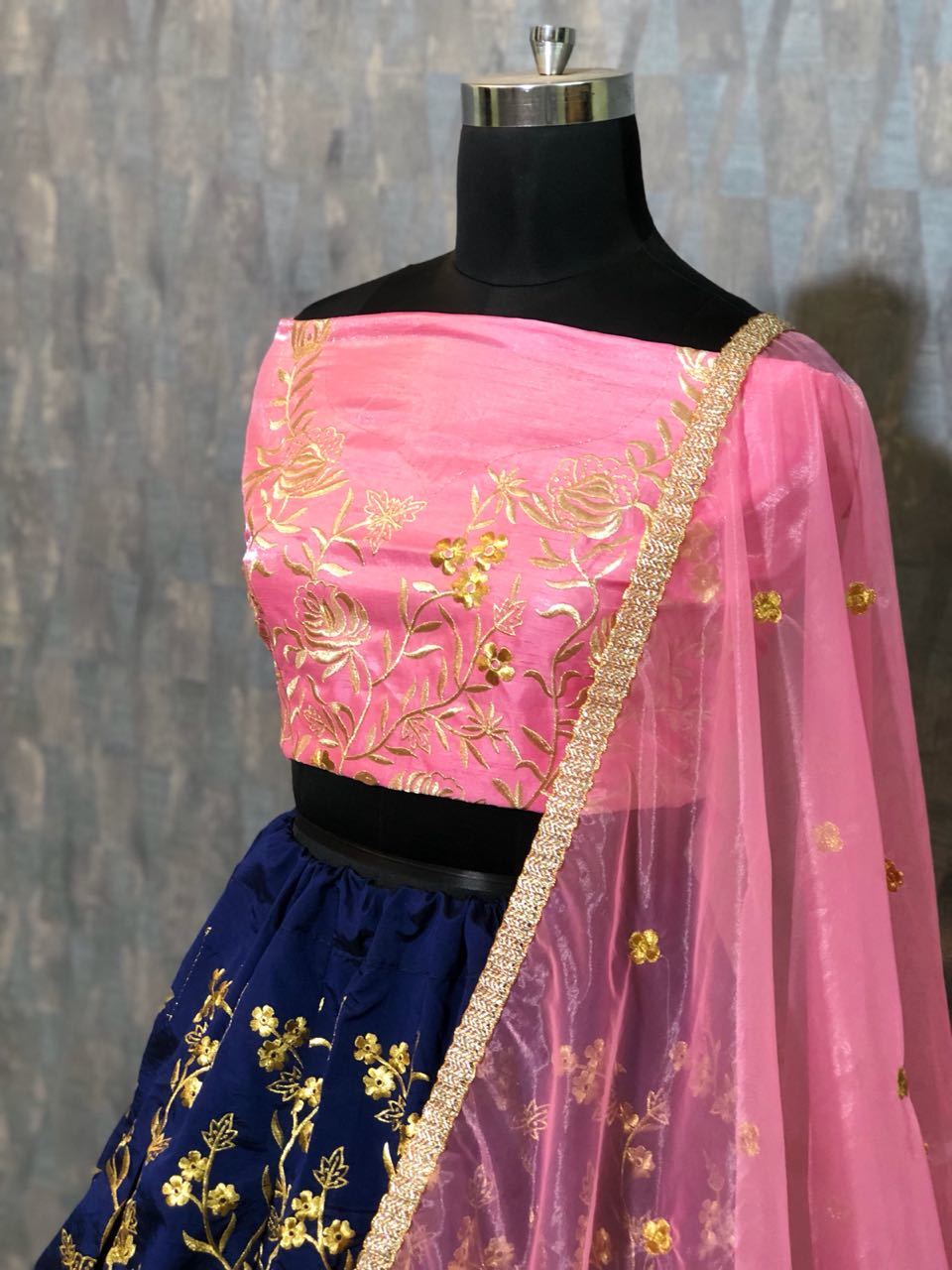 Pink Designer Simple Lehenga Choli