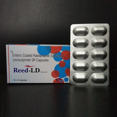 एंट्रिक कोटेड रेबेप्राज़ोल सोडियम और लेवियोसुल्पिराइड एसआर कैप्सूल