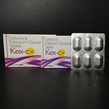 सेफिक्साइम और पोटेशियम क्लेवुलिनेट टैबलेट्स
