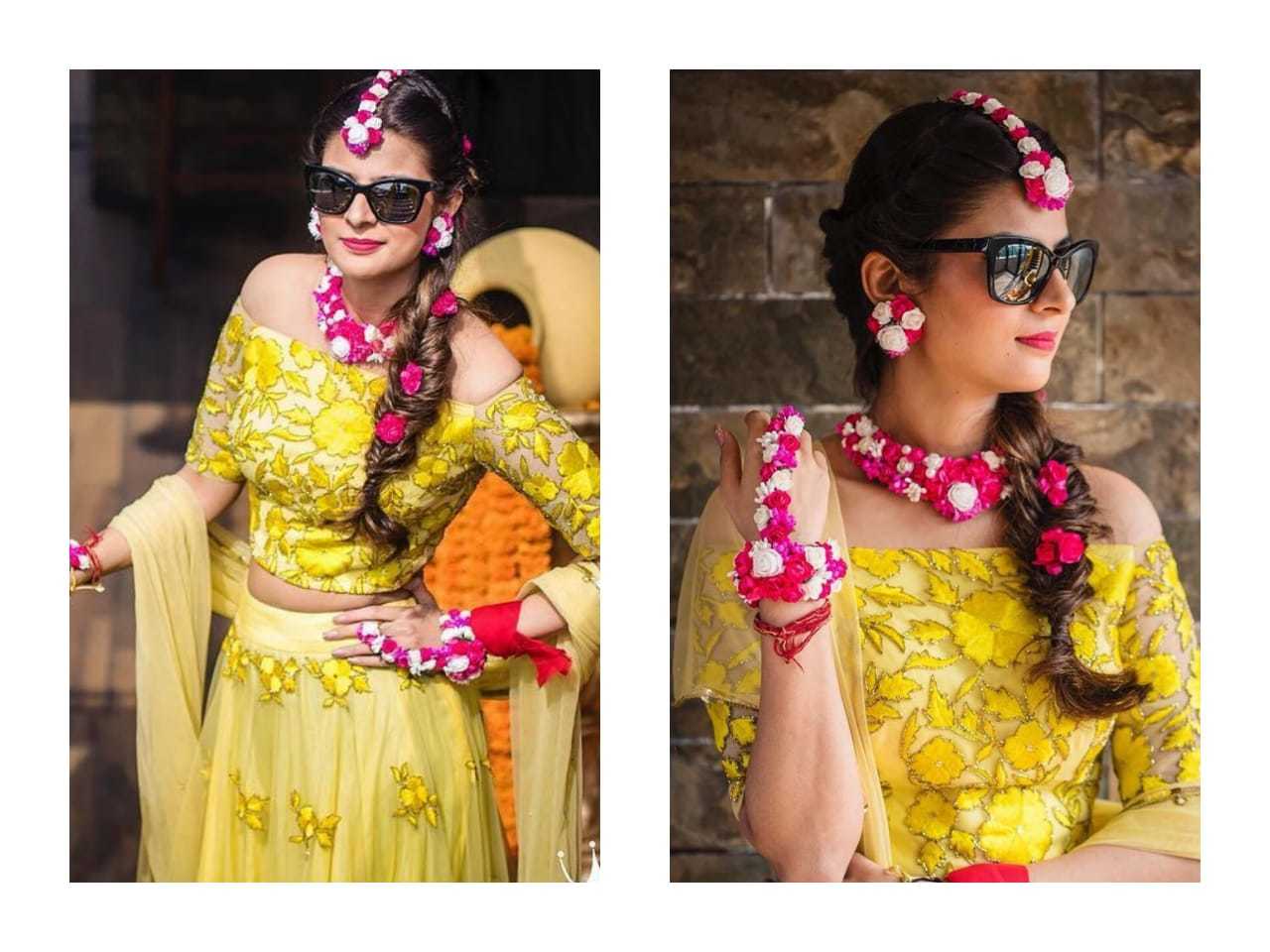 Modern Party Wear Yellow Colour Embroidered Lehenga