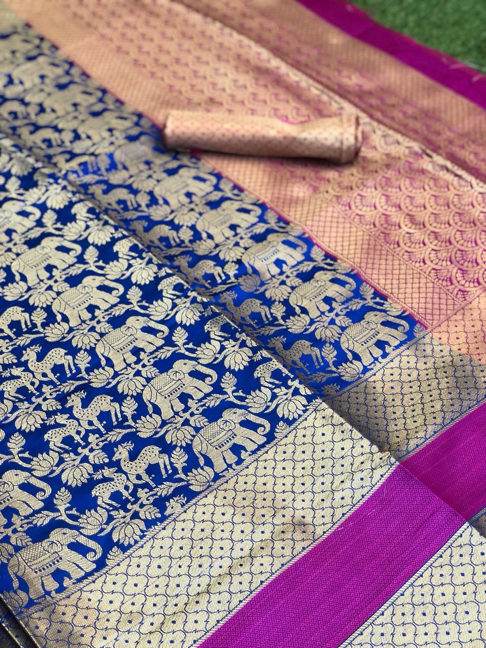 Soft Banarasi Silk Saree - Luxurious Multicolor Fabric With Intricate Weaving Work, Perfectly Blending Elegance And Tradition