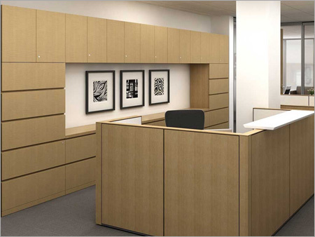 Modular Workstation - Imported Veneer, Variable Dimensions, Light Brown | Flexible Layout, Easy Expansion, Ample Storage, Weatherproof, Durable