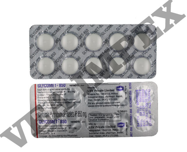 Glycomet 850mg Tablets General Medicines