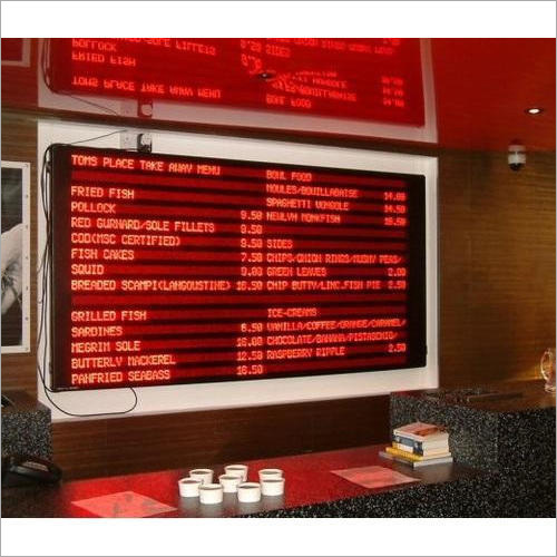 Programmable Led Menu Signs Led Menu Sign Board at Best Price in Mumbai | Gloslate