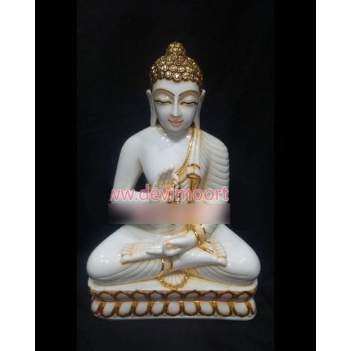 फायरप्रूफ स्टैंडर्ड मार्बल बुद्ध मूर्ति
