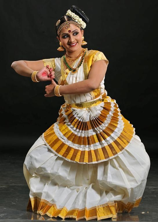 Mohiniattam Dance Saree - Cotton Material, Sizes S-xxl | Attractive Designs, Smooth Finish, Long Lasting Sheen, Individual Polybag Packing