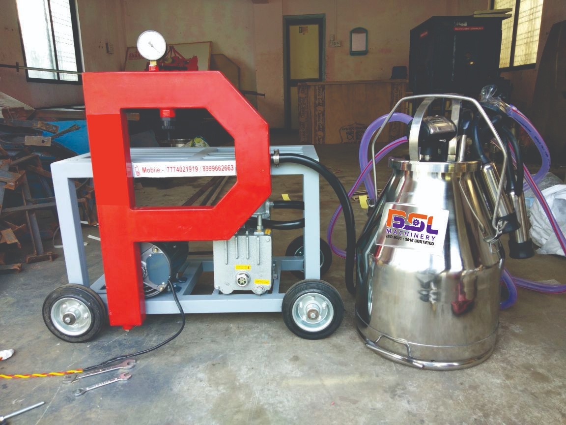 Milking Machine - Stainless Steel, Single/double Bucket | Animal Comfort, Durable Design, Easy Cleaning, Efficient Operation, Fast Milking, Improved Hygiene, Increased Yield, Reduced Labor