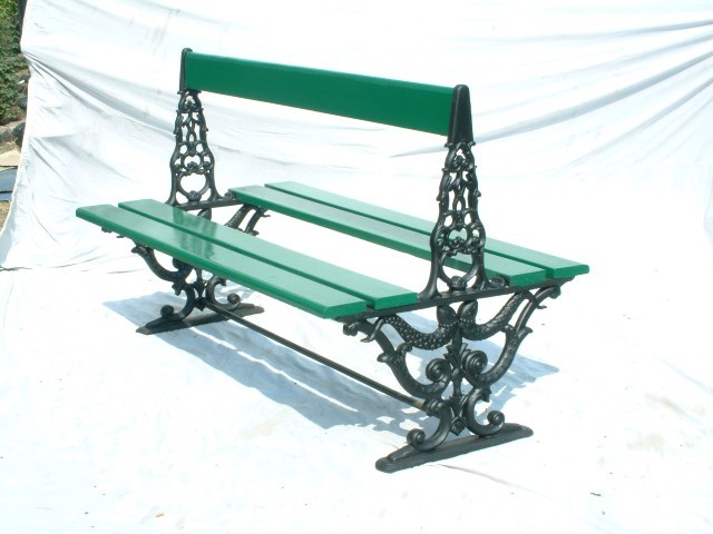 Ferris Double Sided Cast Iron Garden Bench No Assembly Required