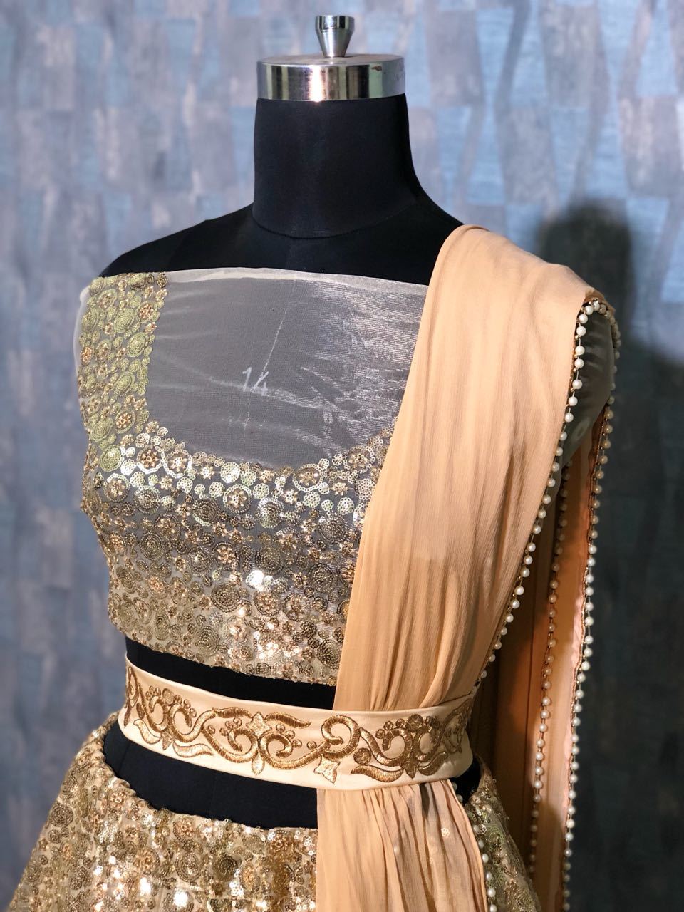 Designer Golder Lehenga Choli