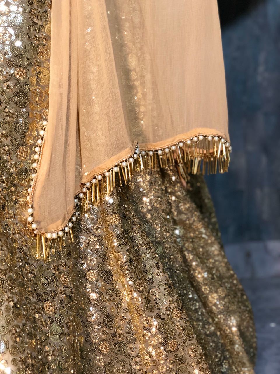 Designer Golder Lehenga Choli