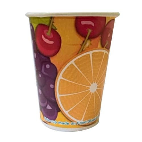 Printed Paper Glasses - Various Sizes, White Color | Customizable Print, Eco-friendly, Leakage Barrier, Seamless Finish