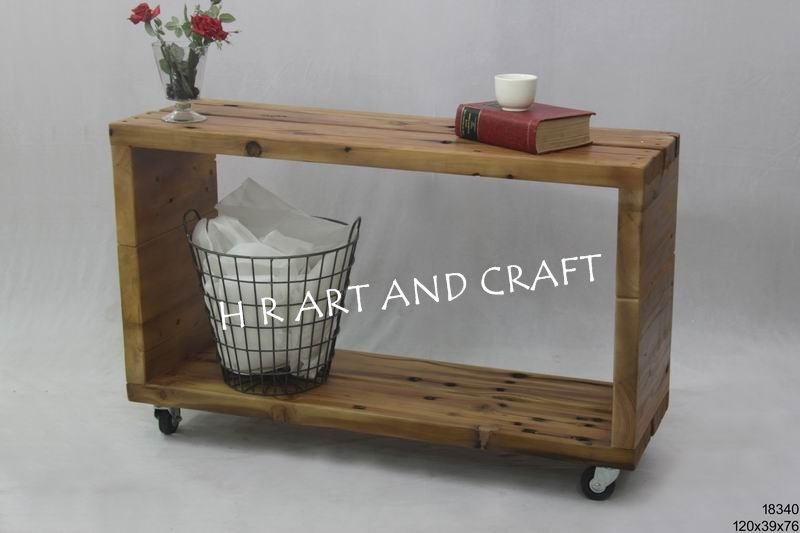 Wooden Media Cabinet No Assembly Required
