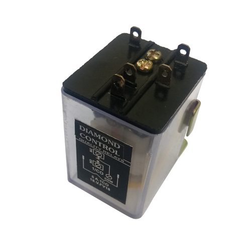 Electromagnetic Relay - Plastic, 35mm x 35mm x 45mm | 12V DC Coil Voltage, 10A SPDT Contact, -20°C to +55°C Operating Temperature, 100g Weight