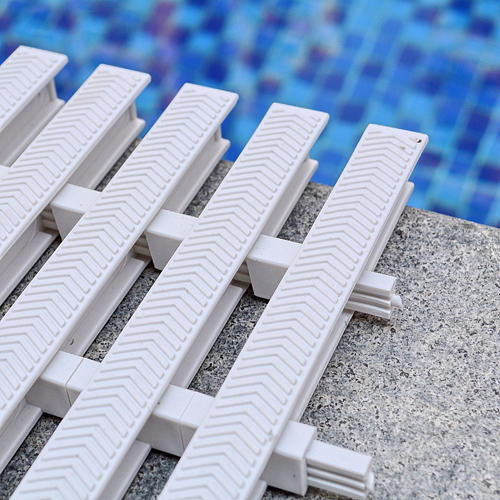Swimming Pool Grating - Uv Treated Copolymer, 8 Inch Size, Lock And Pin Design, Heavy Duty, Ideal For Overflow Systems In Pools And Spas