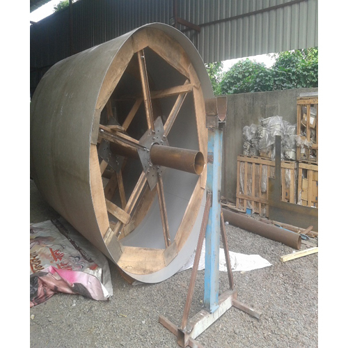 PP FRP Tank - 1000 mm Diameter, 2000 mm Length, 10 mm Thickness | Grey, 1000 Liter Capacity, 100 kg Weight
