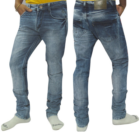 पुरुषों की हीलिंग बादल वॉश जीन्स