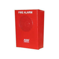 Fire Alarm Hooter - Mild Steel, 126 X 126 X 55 Mm, Red | 12/24 V, 1.2 Kg, 4 W Speaker, Industrial Usage, Wireless, Warranty Included