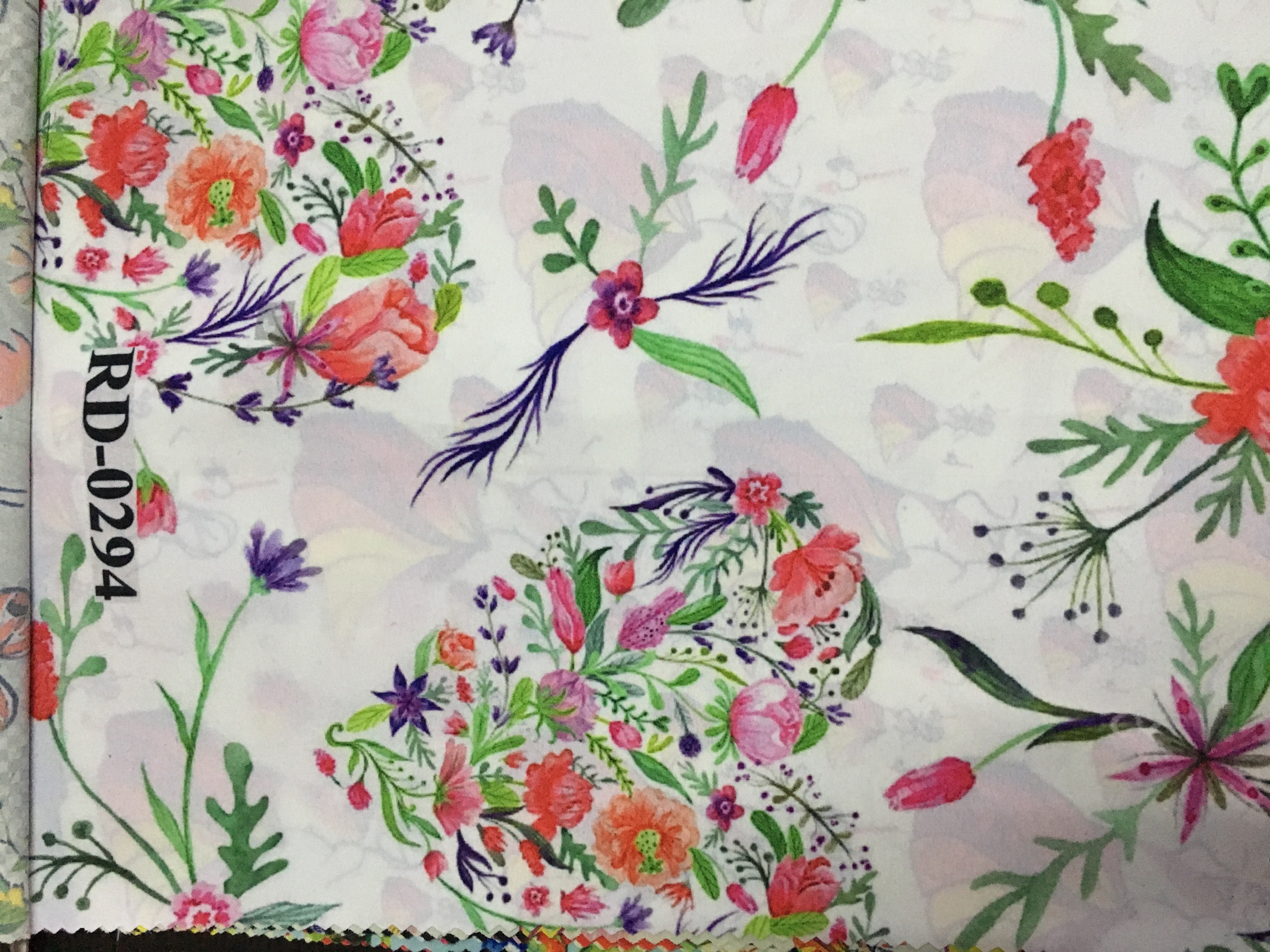 Digital Floral Print Fabric