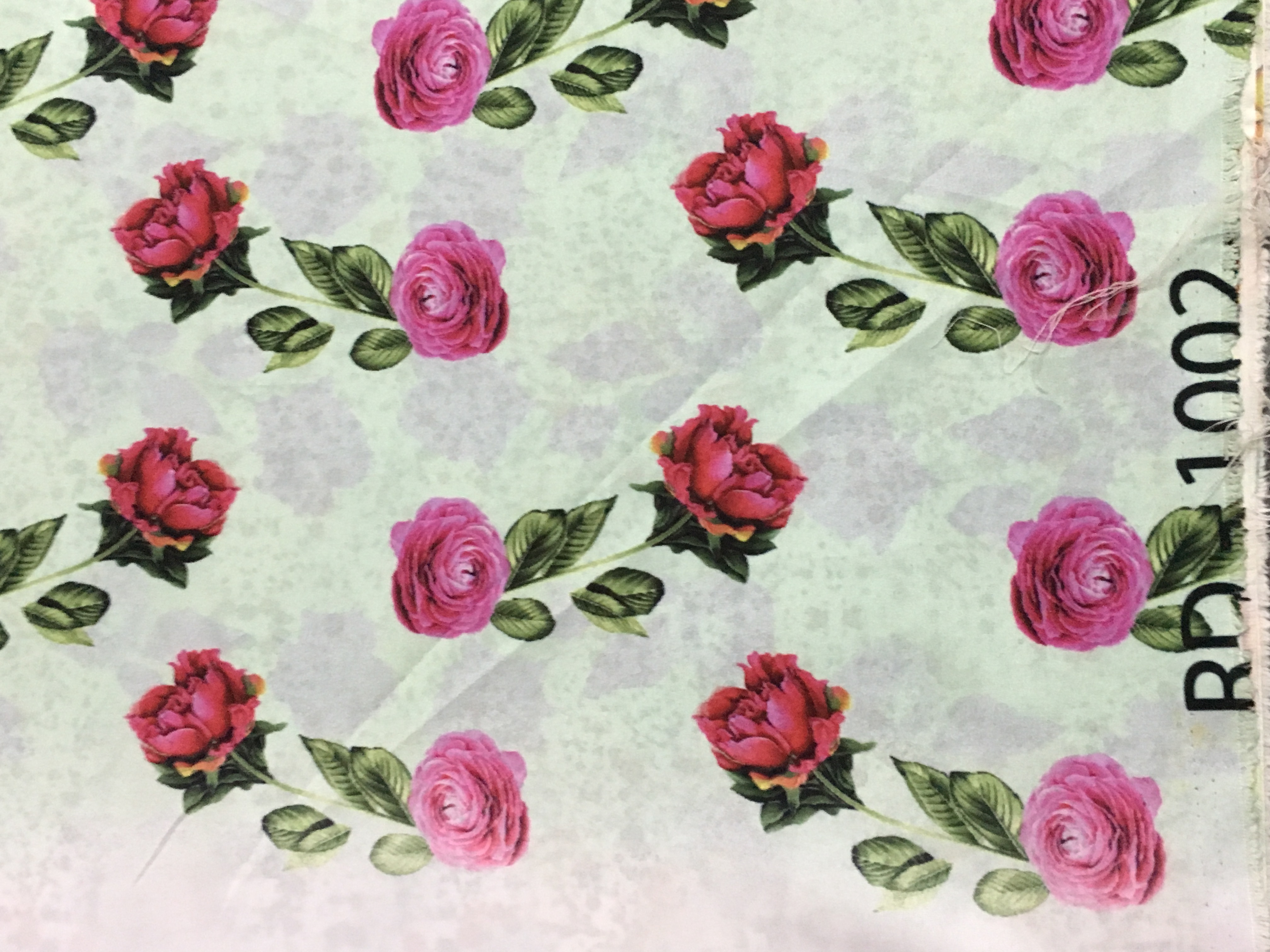 Digital Floral Print Fabric