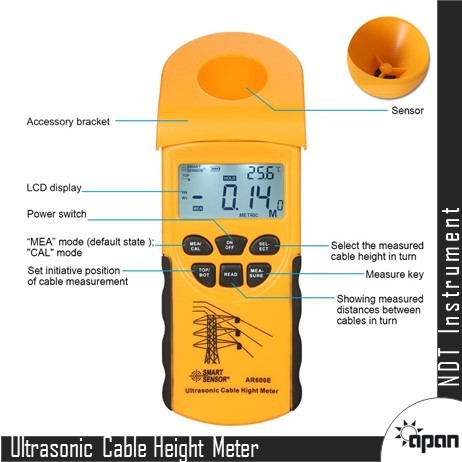Ultrasonic Cable Height Meter