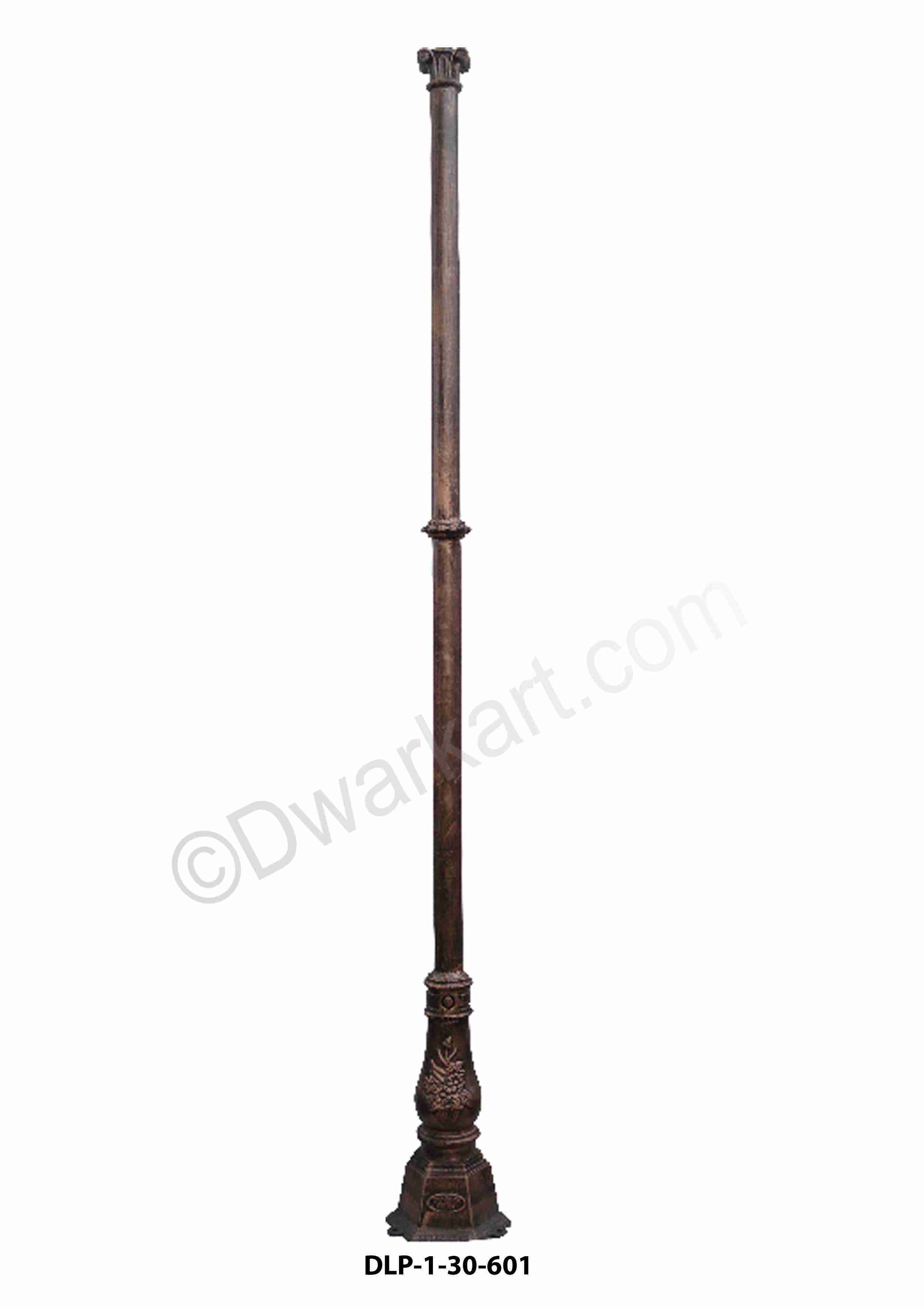 Elegant Design Combo Pole - Color: Silver & Black