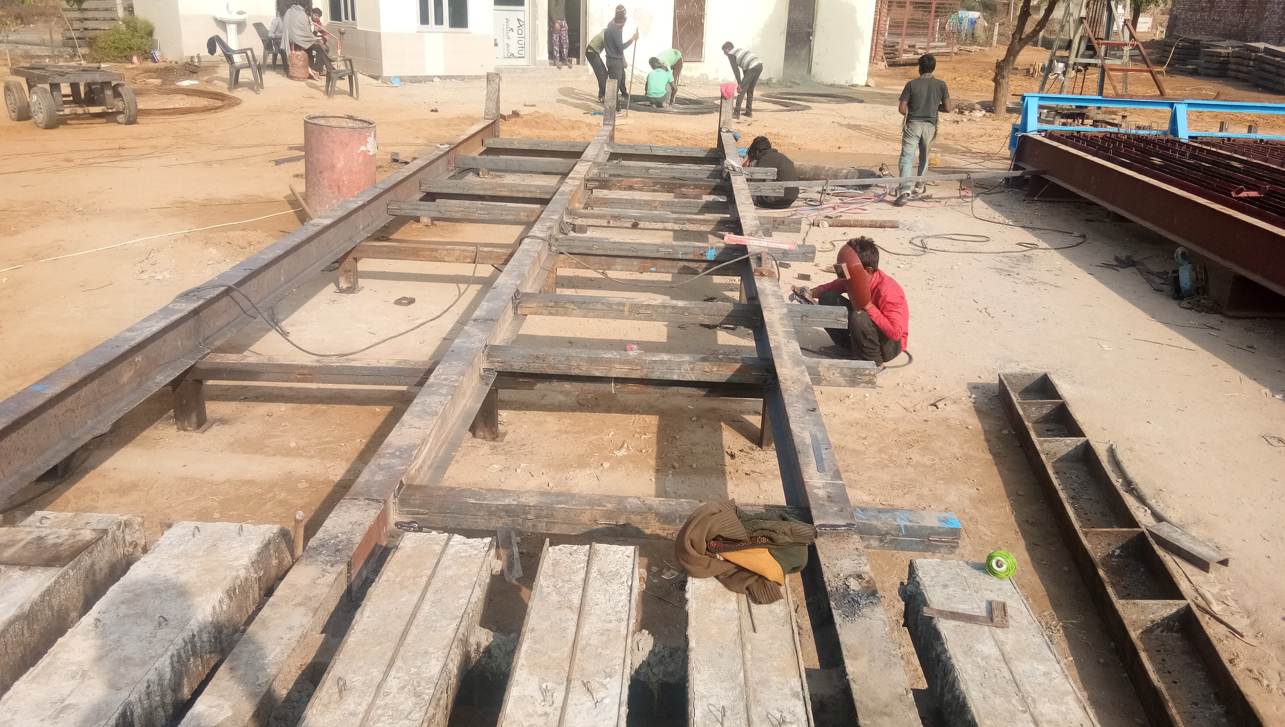 Fabrication Work For Electric Pole Factory