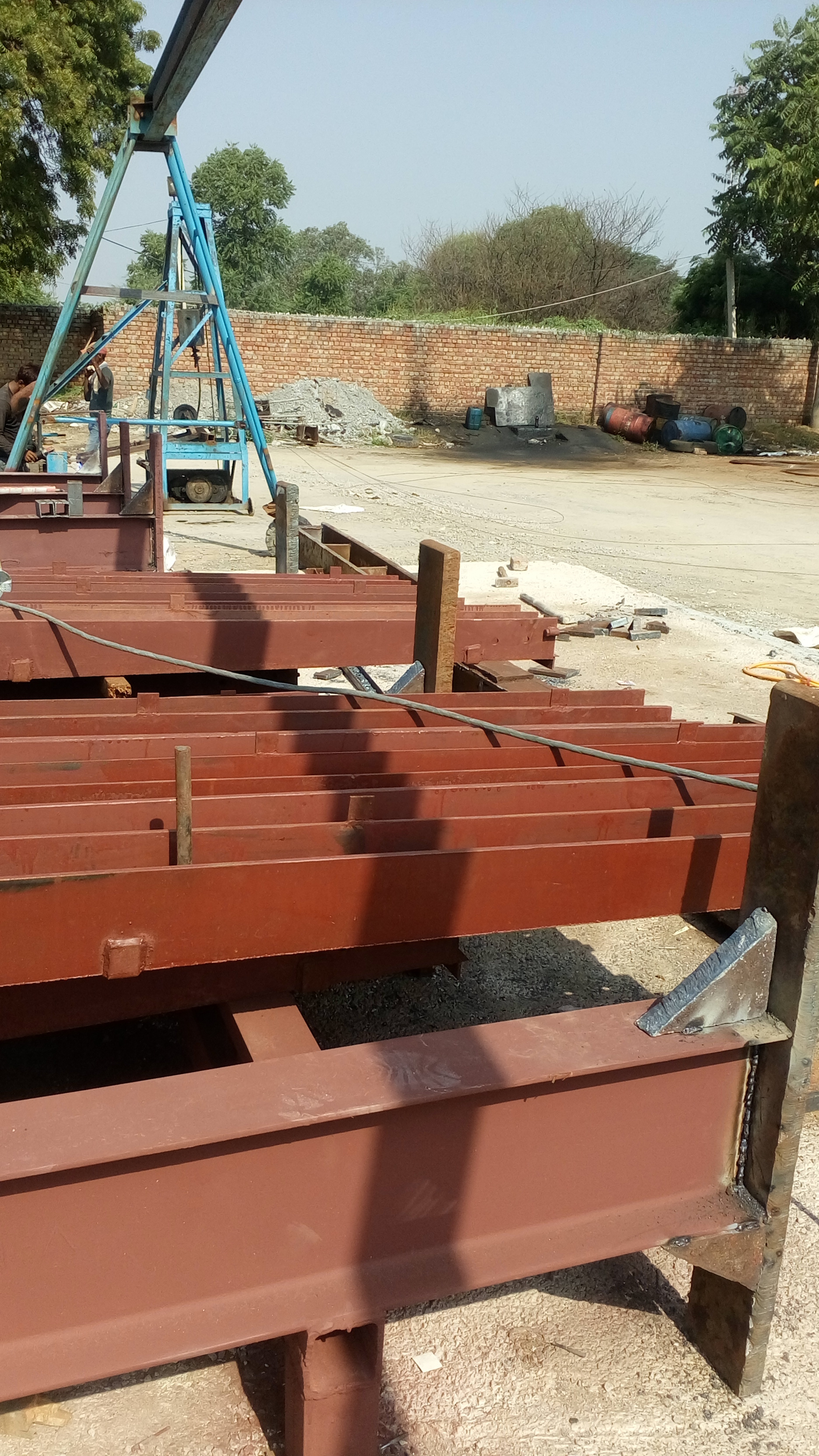 Fabrication Work For Electric Pole Factory