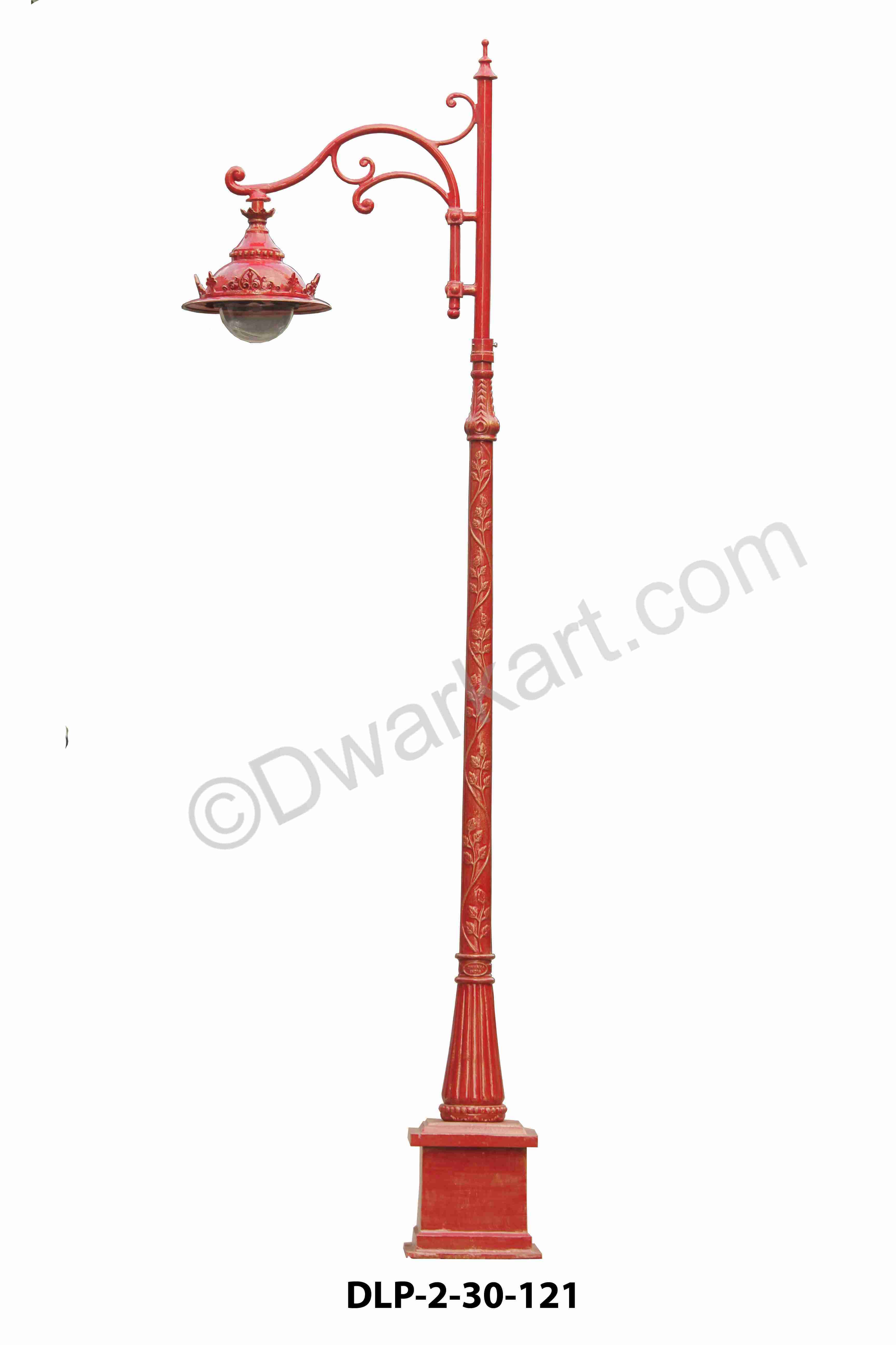 British Design Cast Iron Lamp Post With Bracket And Light