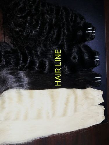 Raw Human Hair - Remy Indian Hair, Black and All Colors | Unisex Hair Bands, Natural Quality