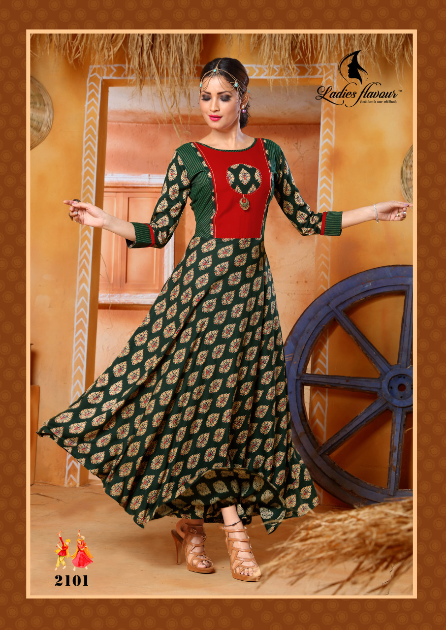 Rayon Navratri Special Designer Kurtis