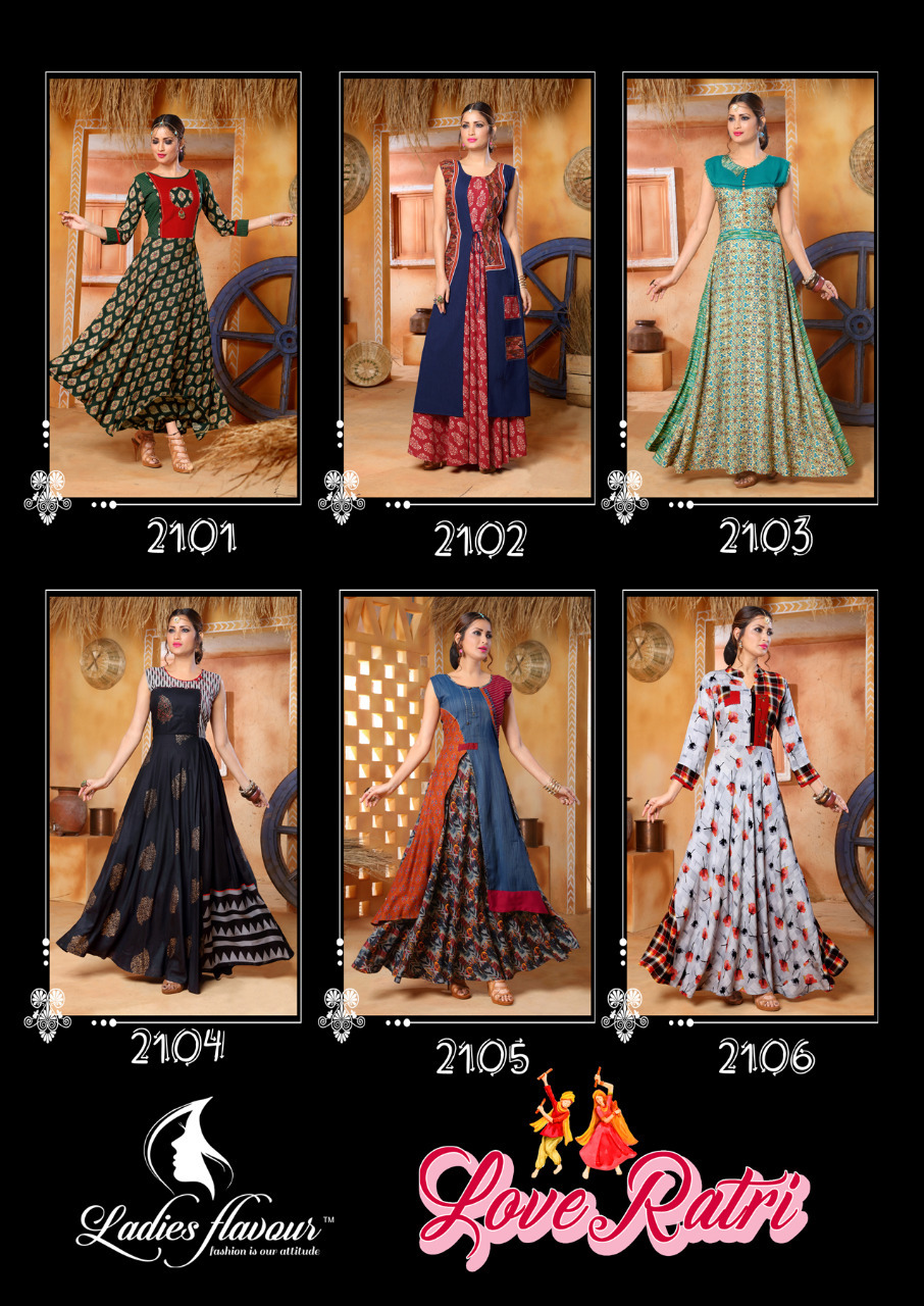 Rayon Navratri Special Designer Kurtis