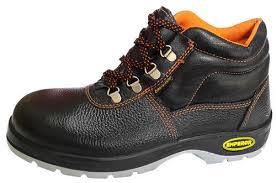 Industrial Safety Shoes - Leather, Low Ankle, 1.25 Kg | Unisex, Black Color, Lace Closure, Warranty Included