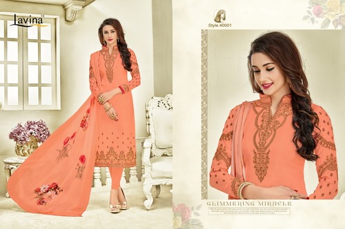 Designer Salwar Suit - Pure Opda Silk Embroidery Top, Santoon Bottom, Pure Digital Prints Dupatta | Elegant, Branded, Comfortable Wear for All Occasions