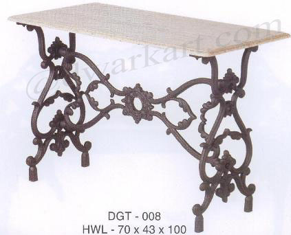 Tripti Cast Iron Garden Table - Assembly: No Assembly Required