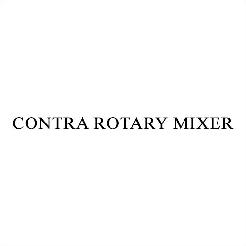 Metal Contra Rotary Mixer