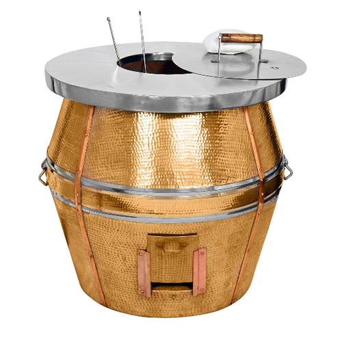 Copper Round Tandoor