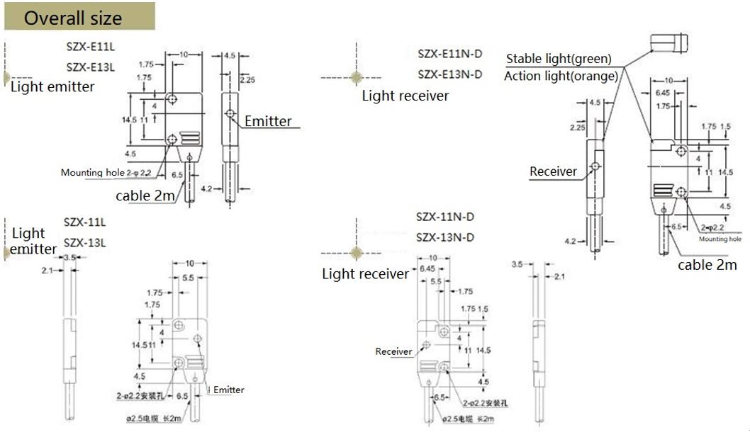 Ultra Thin Photoelectric Sensor Accuracy: 3mm Mm