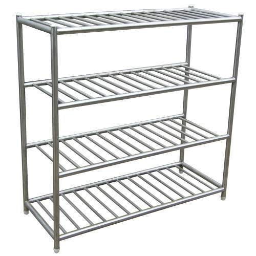 Silver Steel Pipe Rack