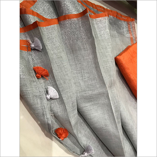 लीनन सिल्क साड़ी