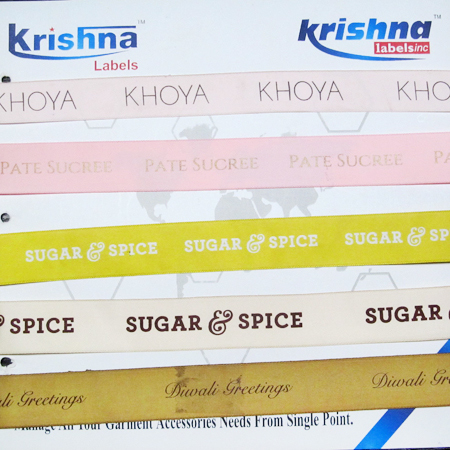 Printed Satin Ribbon - Various Widths, Customizable Lengths | Digital Printing, Glossy Finish, Aesthetic Patterns