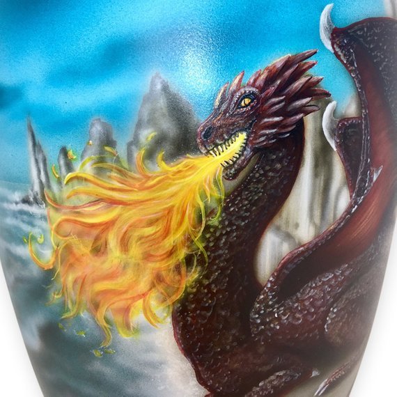 Multi-color Game Of Thrones Inspired Dragon Urn
