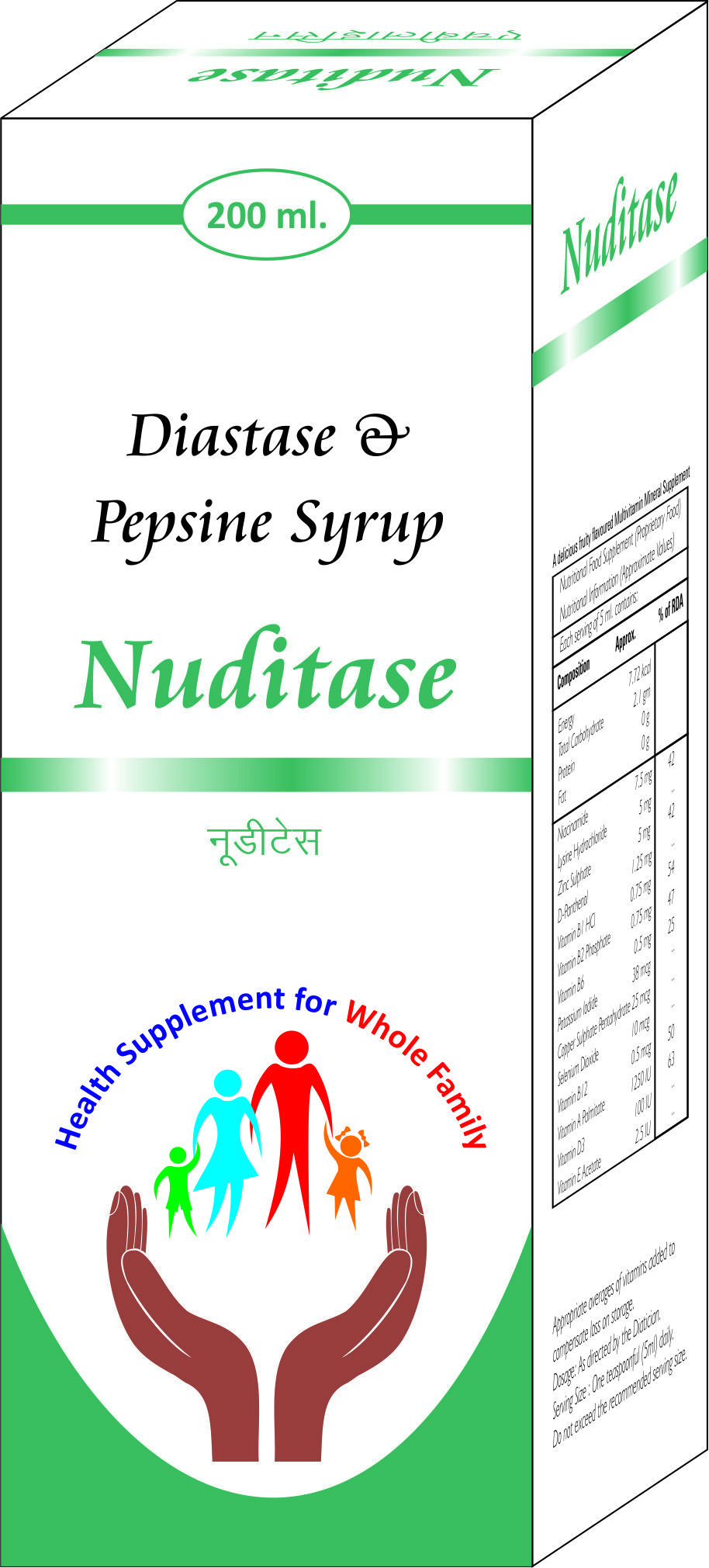 Digestive Enzyme Syrup - Diastase 50 Mg, Pepsin 10 Mg | Simplifies Digestion, Flavored Liquid With 18 Month Shelf Life