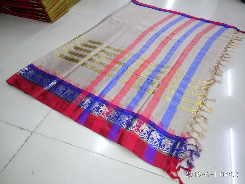 Cotton Saree - Cotton Silk Fabric 5.5 Mtr Length, Orange/yellow/blue/purple/red, Printed Pattern, Sequin Work | Suitable For Rainy, Spring, Summer, Winter Seasons