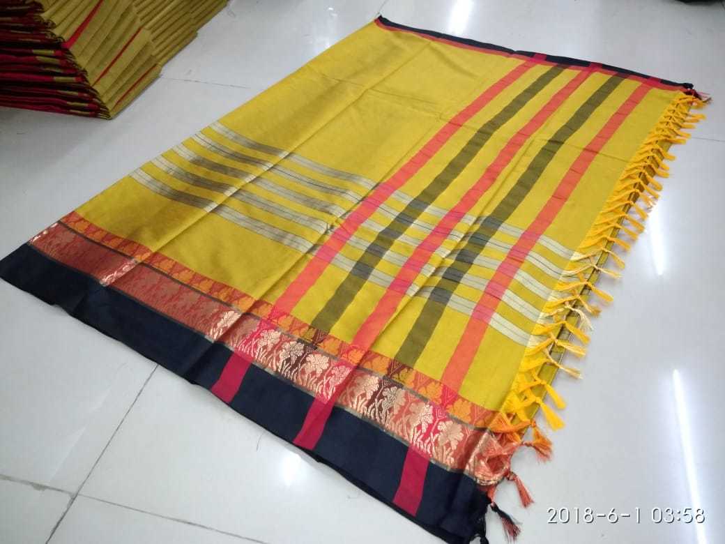 Cotton Saree - Cotton Silk Fabric 5.5 Mtr Length, Orange/yellow/blue/purple/red, Printed Pattern, Sequin Work | Suitable For Rainy, Spring, Summer, Winter Seasons