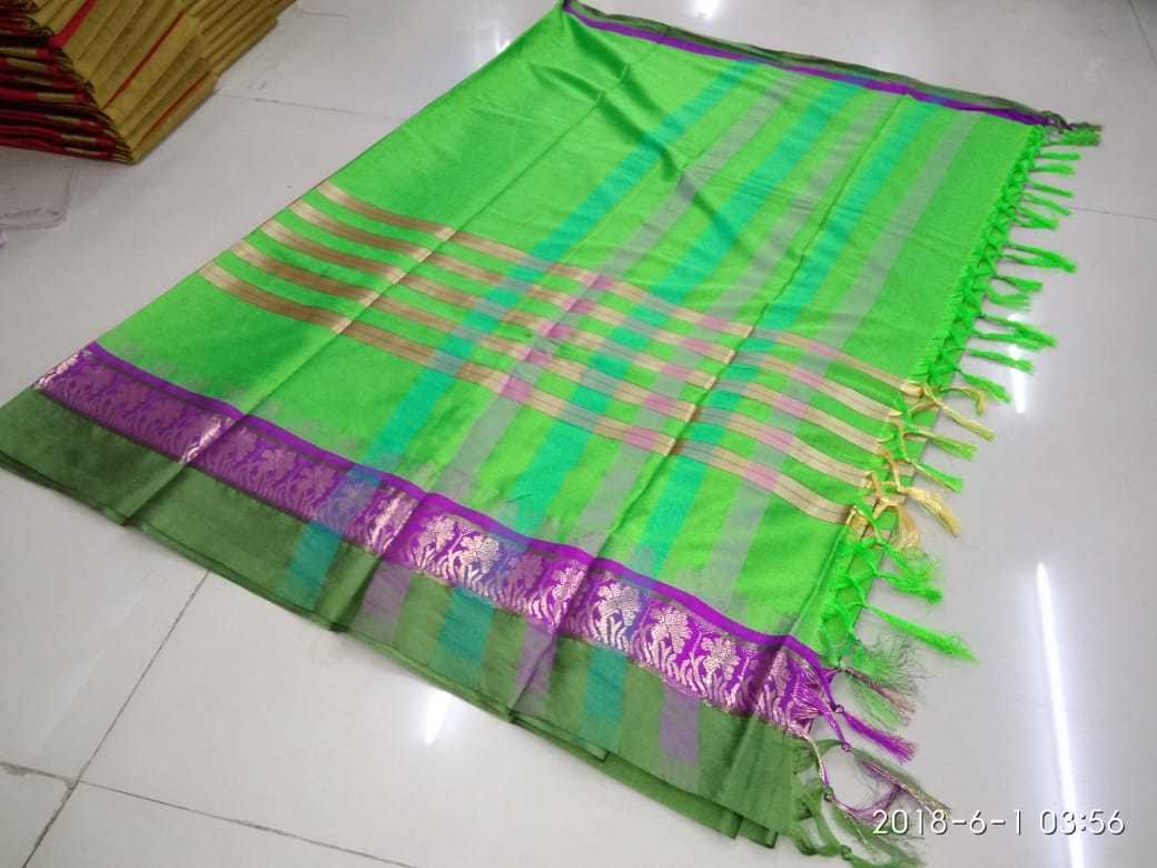 Cotton Saree - Cotton Silk Fabric 5.5 Mtr Length, Orange/yellow/blue/purple/red, Printed Pattern, Sequin Work | Suitable For Rainy, Spring, Summer, Winter Seasons