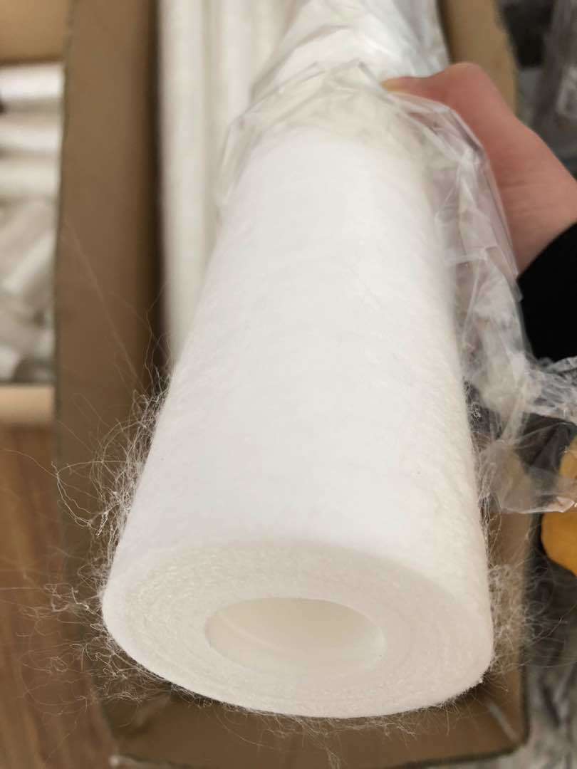 Poly Propylene Cartridge Filter 10" - Outer Diameter 2.5", 5 Micron Filtration, Double Open End, Pvc Sealing, 1 Year Warranty | Sea Water Ro Plant Application