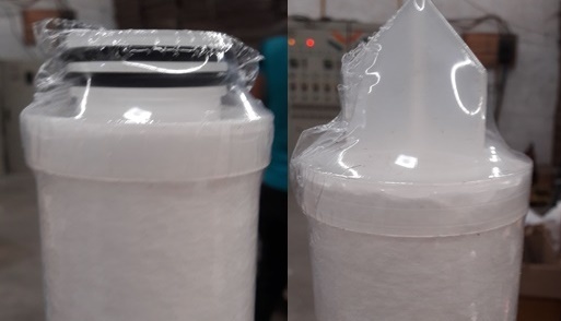 Poly Propylene Cartridge Filter 10" - Outer Diameter 2.5", 5 Micron Filtration, Double Open End, Pvc Sealing, 1 Year Warranty | Sea Water Ro Plant Application