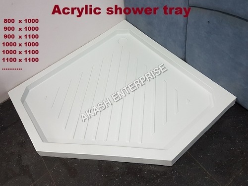 White Shower Base