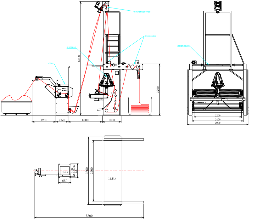 Automatic Textile Machinery Knitting Fabric Rope Opener Slitter Machine