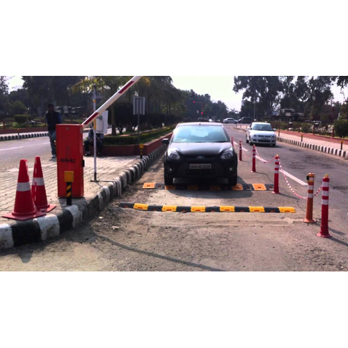 Boom Barrier - Stainless Steel, White and Red Finish | 1-Year Warranty, Safety Enhancement